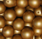 Preview: Glaswachsperle 12mm Goldbronze Frost 15 St.