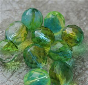 Glasschliffperle 4mm Crystal Grün/Gr 1200 St.
