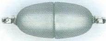 Polaris Magnetverschluss 21x9mm grau