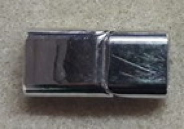 Magnetverschluss (0338-03-PF) zum Kleben 26x12 platinfarben