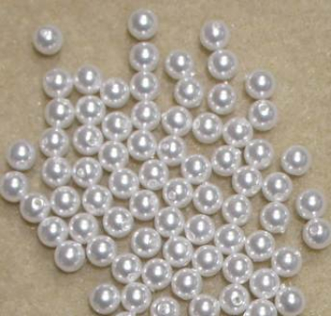 Wachsperle 5mm weiß 80 St.