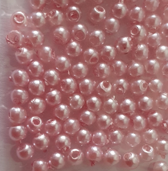 Wachsperle 6mm hellrosa 60 St.