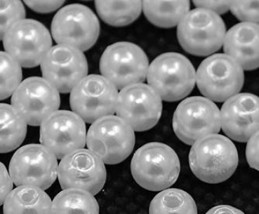 Wachsperle 6mm weiß ca440g