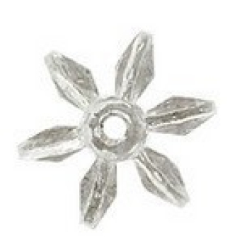 Plastik Perle 8x19 mm Stern transp. 5St.