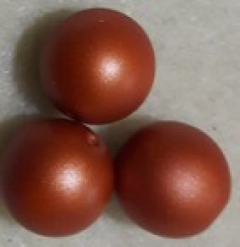 Glaswachsperle 6mm Terracotta Frost 50 St