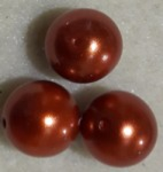 Glaswachsperle 8mm Terracotta 50 St