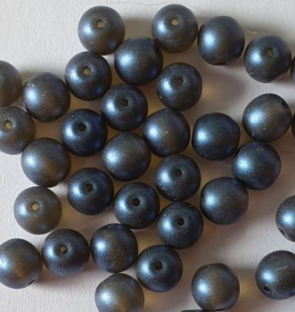 Glaswachsperle 8mm Tans Cobalt Lust 50 St