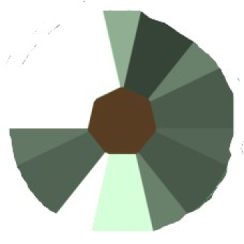 Swarovski Chaton SS39 Jet AB