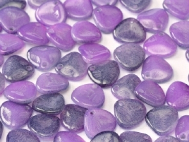 Rose Petal Bead 7x8mm Alab Fun Purp 300St