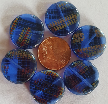 Glasperle, Scheibe 2St.