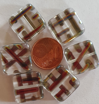 Glasperle, Quadrat 3 St.