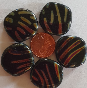 Glasperle, Scheibe 3 St.