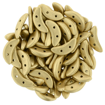 Crescent Bead 3x10mm Matt Metallic Flax 100g