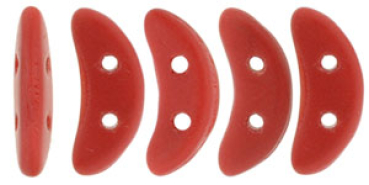 Crescent Bead 3x10mm Opak Red Matt 5g