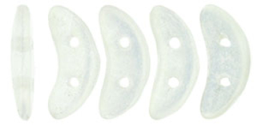 Crescent Bead 3x10mm Sueded Gold Crystal 5g