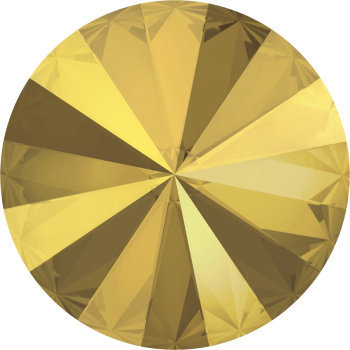 Rivoli 12mm Swarovski Crystal Metallic Sunshine gefasst