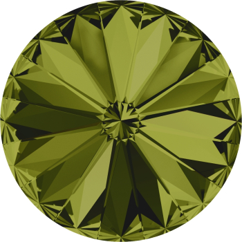 Rivoli 12mm Swarovski Olivine gefasst