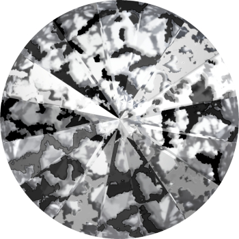 Rivoli 14mm Crystal Black Patina Swarovski