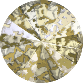 Rivoli 14mm Crystal Gold Patina Swarovski