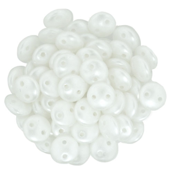 Lentil 2-Loch 6mm White 50St