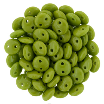 Lentil 2-Loch 6mm Opak Olivine 50 St.