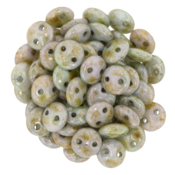 Lentil 2-Loch 6mm Opak Ultra Lust Gold 50St