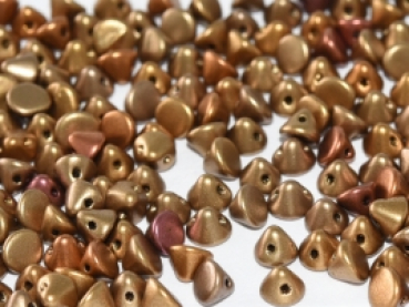 Button Bead 4mm Metallic Mix 300 St.