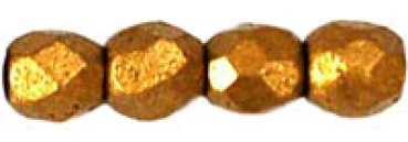 Glasschliffperle 3mm Jet Metallic Flax Matt 1200 St.