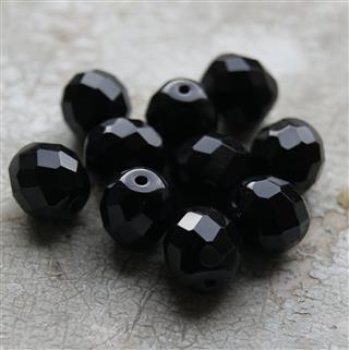 Glasschliffperle 3mm Jet 100