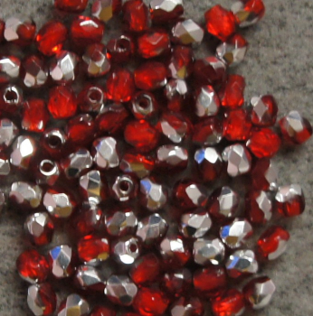 Glasschliffperle 3mm Light Siam CAL 100St
