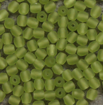 Glasschliffperle 3mm Olivine Frost 100 St.