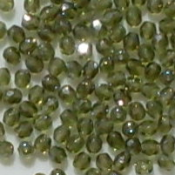 Glasschliffperle 3mm Olivine Hemtite 100 St