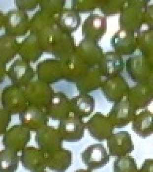 Glasschliffperle 3mm Pea Green Hemat 100