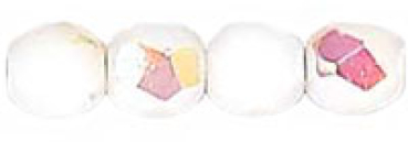 Glasschliffperle 3mm White Alabast AB 100St