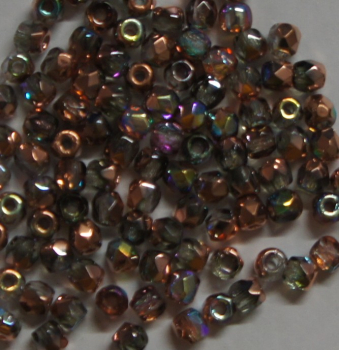 Glasschliffperle 4mm Crystal Rainbow Copper 100 st