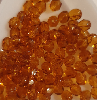 Glasschliffperle 4mm Dark Topaz 1200 St.