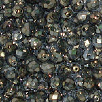 Glasschliffperle 4mm Jet Bronze 100 St