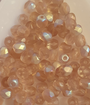 Glasschliffperle 4mm Light Amethys Frost AB 1200 St.