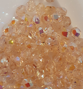 Glasschliffperle 4mm LRose AB 100st