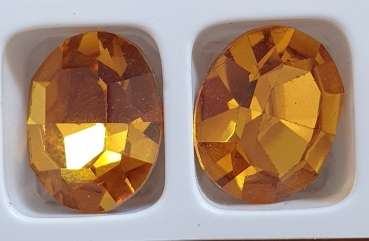 Strassstein oval 6x4mm Topaz (Preciosa) 10St.