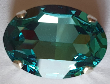 Swarovskistein oval 30x22mm Lt. Turquoise gef