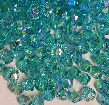 Swarovskiperle 3mm bic Light Turquoise Shimmer2 30St.