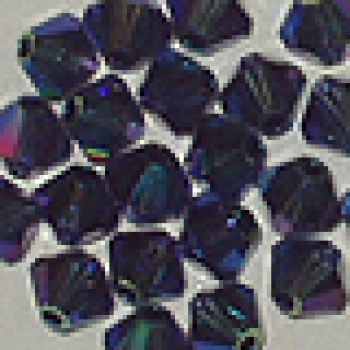 Swarovskiperle 4mm bic. Dark Sapph AB2 34St.