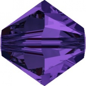 Swarovskiperle 4mm bic. Purple Vel 40 St