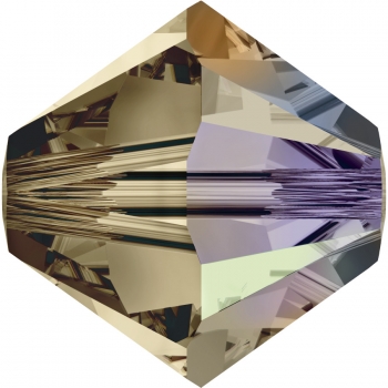 Swarovskiperle 4mm bic. Smoky Quar AB 36St