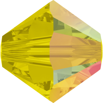 Swarovskiperle 4mm bic. Yellow Opal AB 36 St