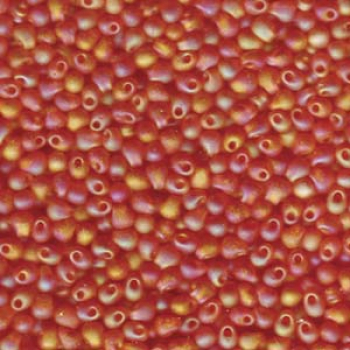 Miyuki Drop 3,4mm Transparent Orange AB Matt ca15g