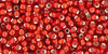 Toho 3,0mm (0025CF) Silver Lined Frost Ruby ca19g