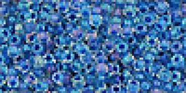 Toho 3,0mm (0189) Inside Color Luster Crystal / Caribbean Blue Lined ca19g