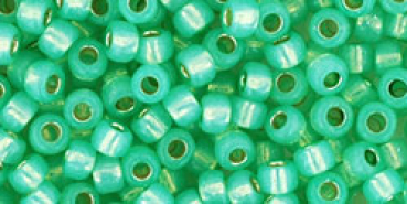 Toho 3,0mm (PF2103) Permanent Finish Silver Lined Milky Peridot 250g